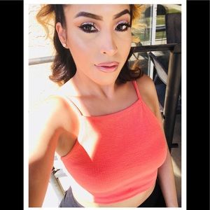 Topshop stylish Orange Crop Top